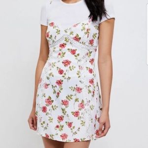 LA Hearts Lace Inset Mini Dress